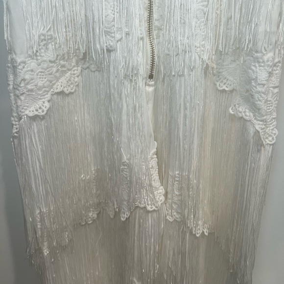 White Fringe Jumpsuit - Picture 11 of 11